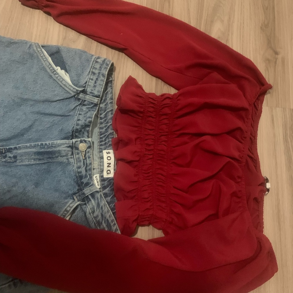 SONG Women's Red Jumpsuit